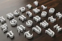 Alphabet gothique 3D — photo 2