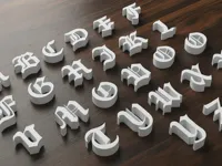 Alphabet gothique 3D — photo 1