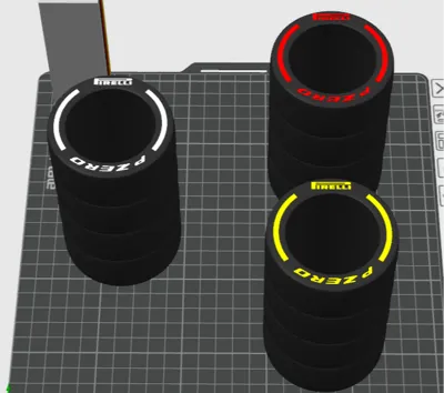 F1 tyre slick pen holder