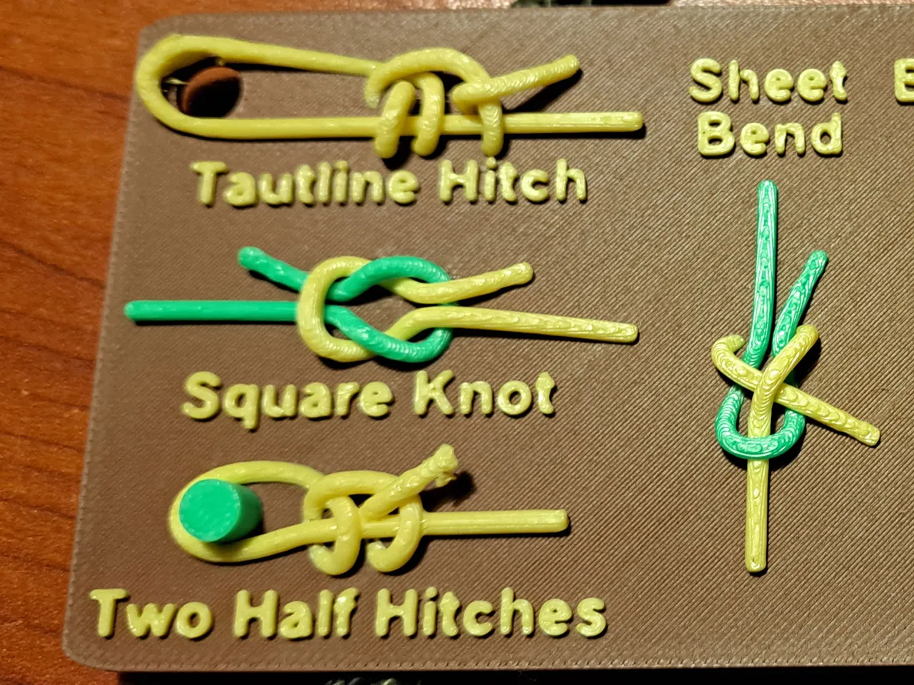 Scouts Knots Hitches and Bend Reference Card view 2