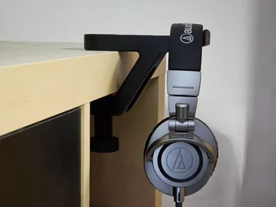 Headphones stand for thick desk (up to 60mm)
