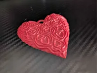 Porte-clés cœur à motif — photo 2