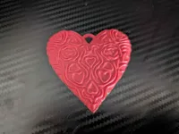 Porte-clés cœur à motif — photo 4
