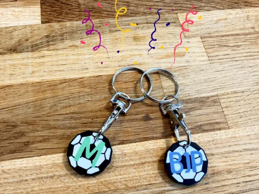 Customisable Football Shopping Trolley Tokens