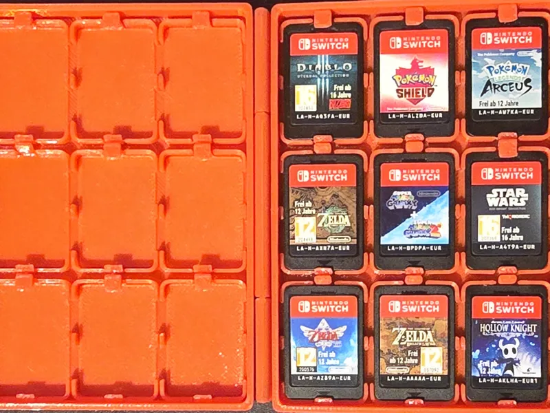 Game Cartridge Box for Nintendo Switch 1 & 2