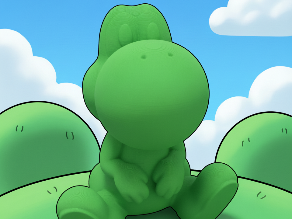 Yoshi Mario Sitting Figurine - Yoshi Display Fig