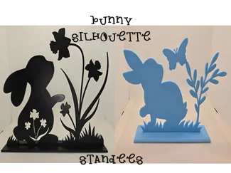 Bunny Silhouette Standees