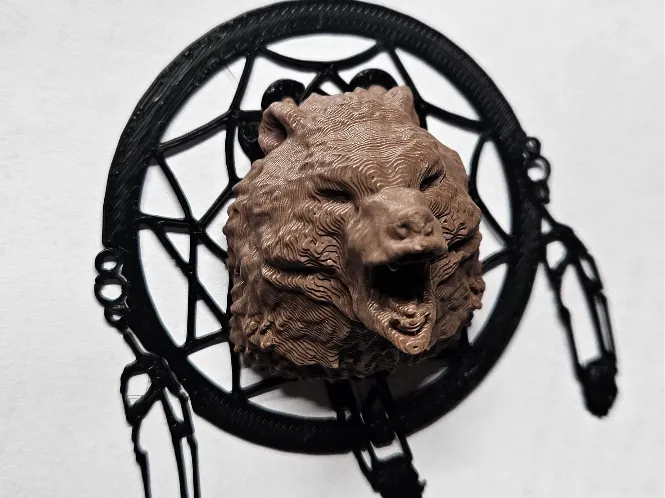 Bear Dream catcher ( with Fridge magnets) 