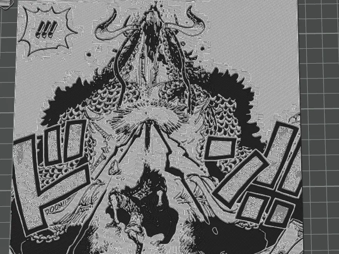 Manga Panel Kaido vs Luffy