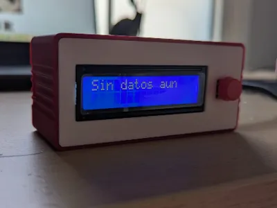 LCD1602 BOX + BUTTON + ESP32