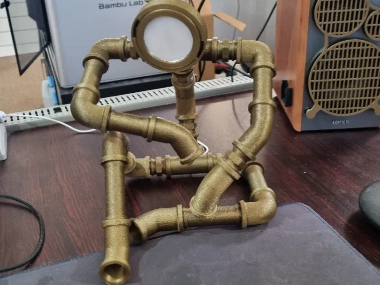 Steampunk Pipe Man Lamp (Bambu LED 001 )