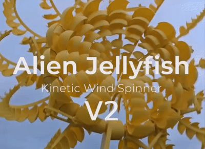 Alien Jellyfish Wind Spinner v2