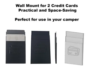 Wall Mount for 2 Credit Cards