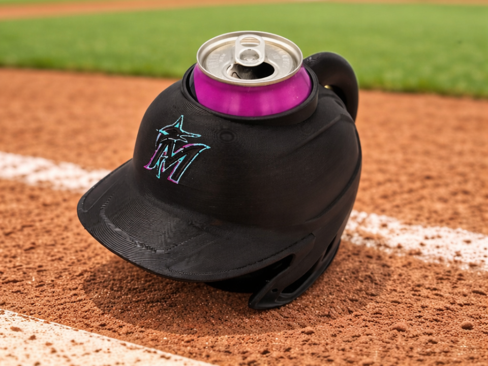 MIA - Mini Baseball Helmet Can Holder - Koozie