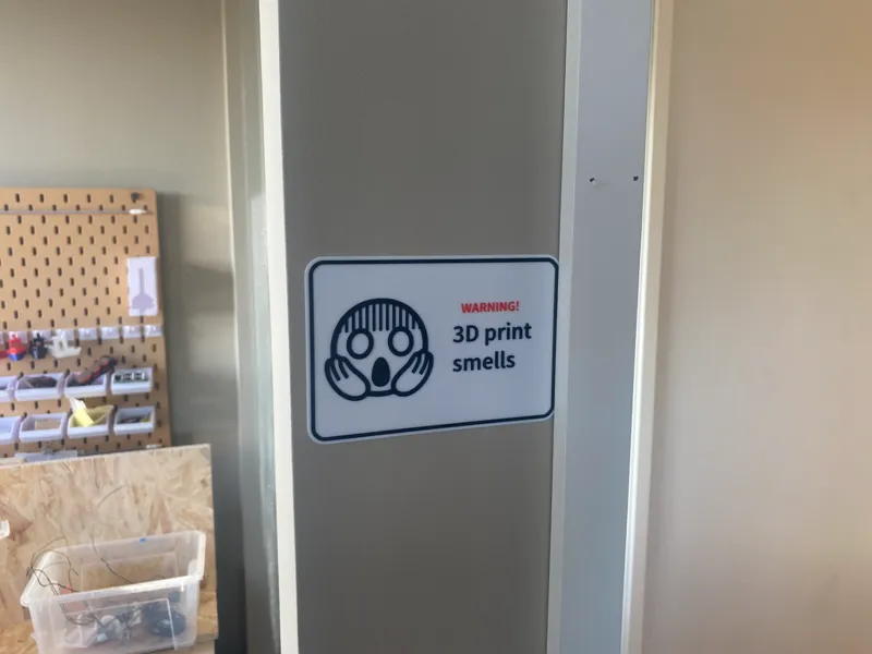 Warning 3D print smells