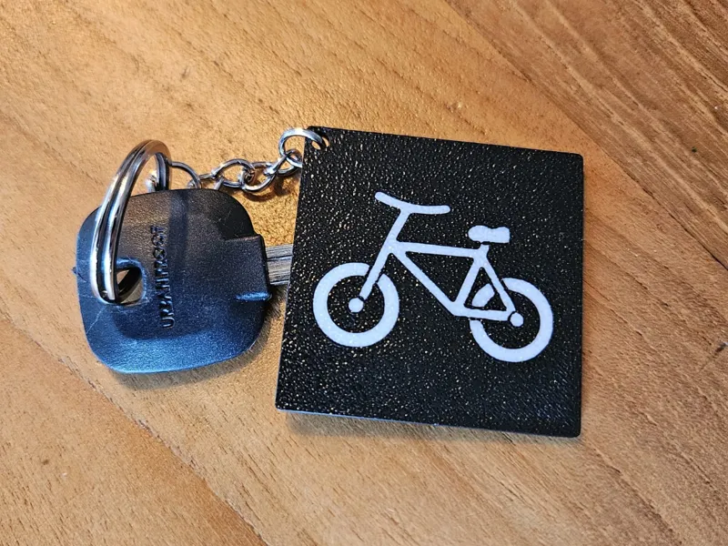 Minimalist Bike Keychain