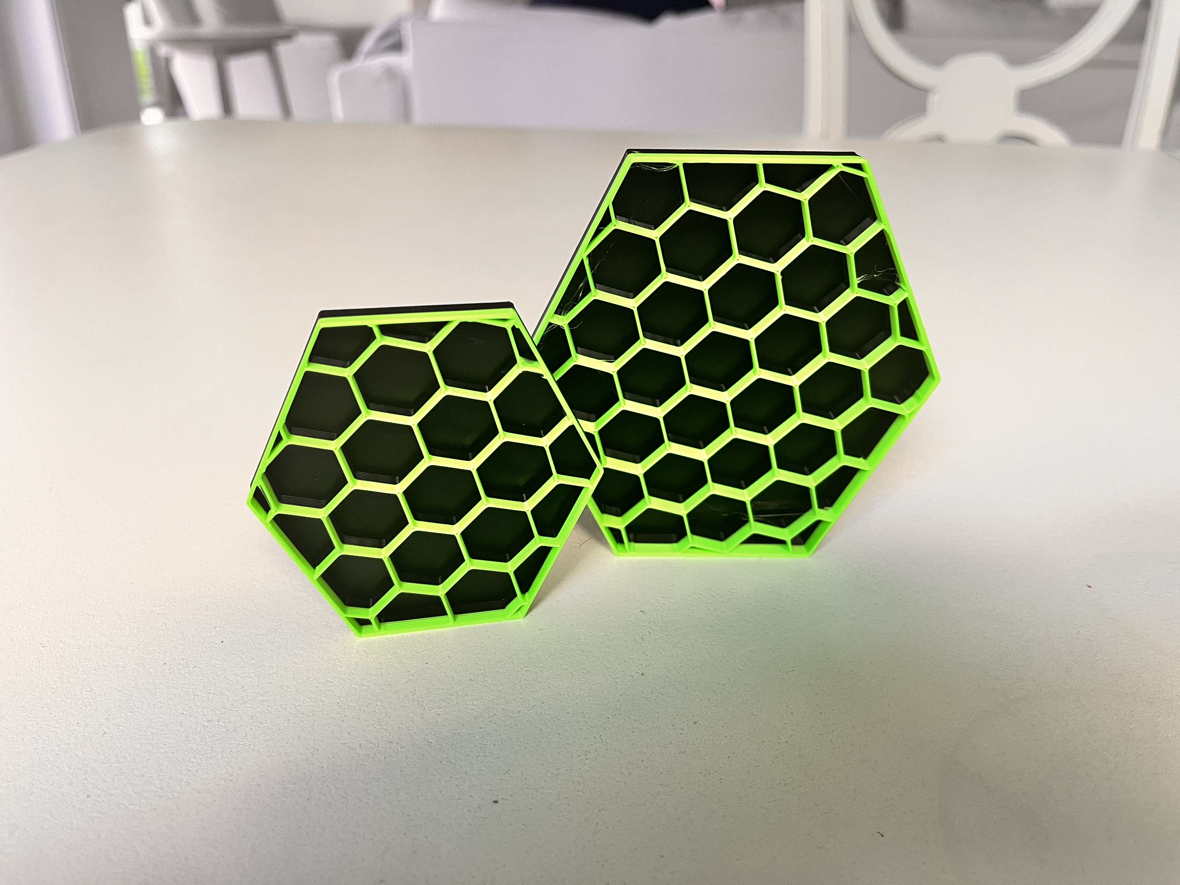 Miniatura 2 do modelo 3D Honeycomb Coasters