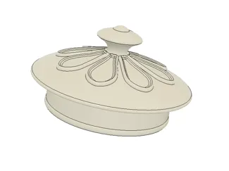 Ceramic Jar Lid Replica (110mm Diameter)