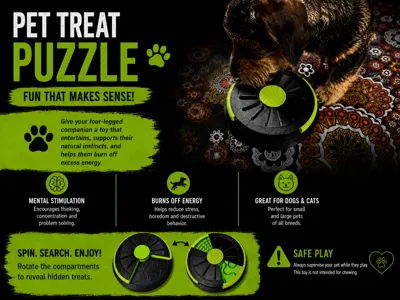 Pet treat puzzle