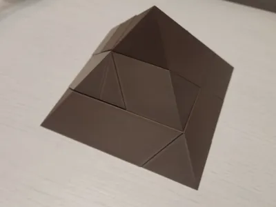 Ten-piece pyramid puzzle
