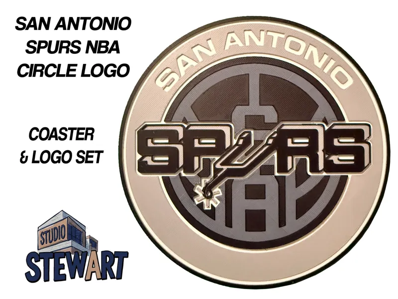 San Antonio Spurs NBA LOGO - COASTER/OFFICE SIGN