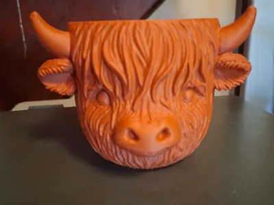 Highland cow Planter
