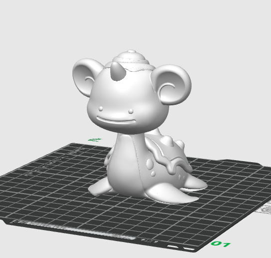 Miniatura 2 do modelo 3D 宝可梦 pokopia百变怪 乘龙（拉普拉斯） ns2游戏 多色半分件