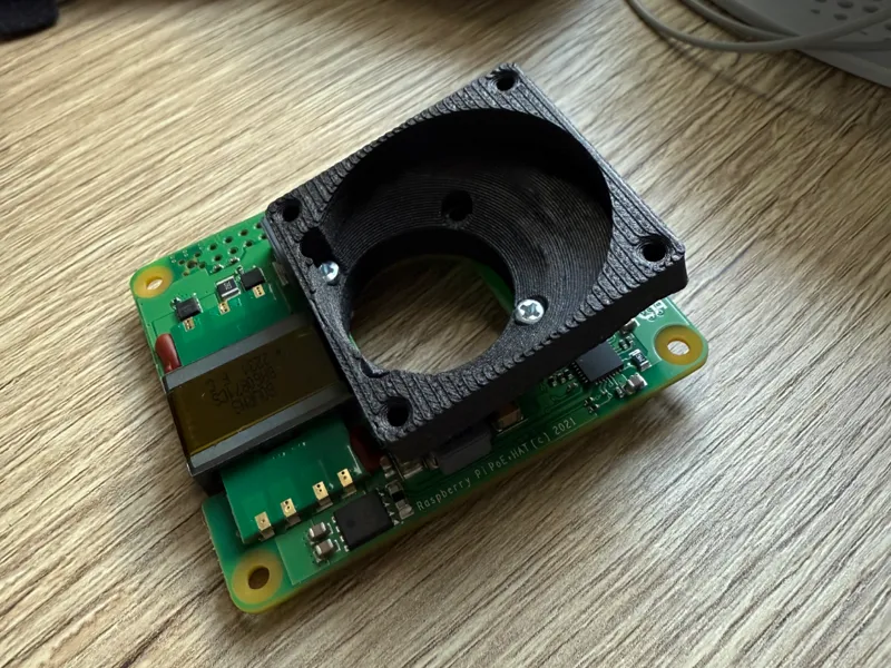 25mm to 40mm Fan Adapter for Raspberry Pi POE Hat
