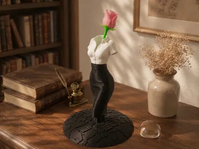 Elegant Torso Single-Rose Vase