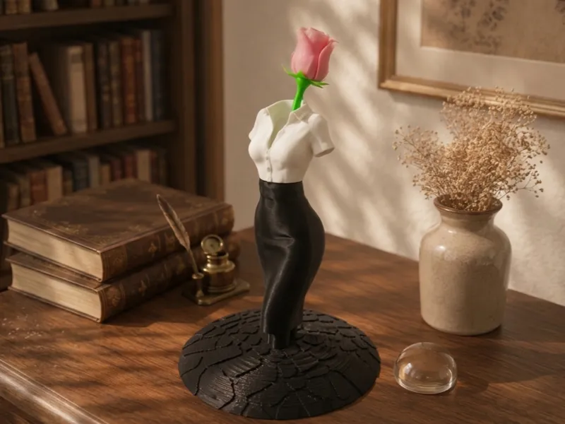 Elegant Torso Single-Rose Vase