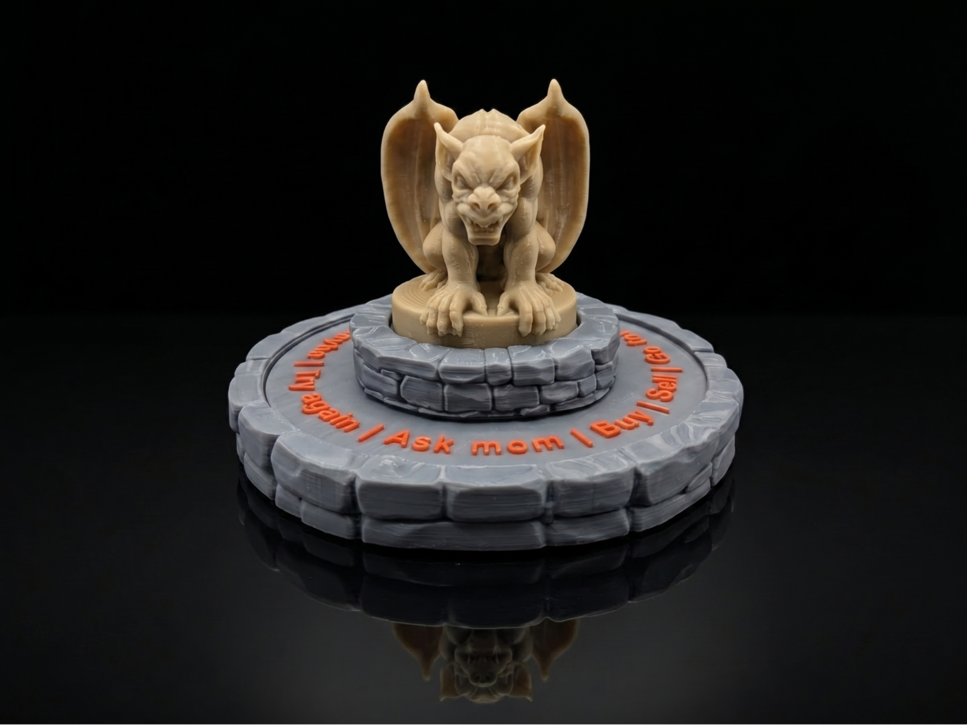 Gargoyle Fortune Teller - Spinning Desk Toy
