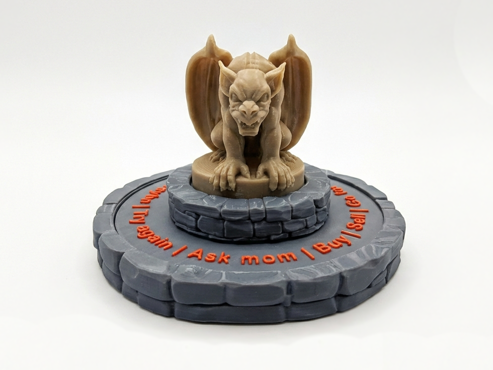Gargoyle Fortune Teller - Spinning Desk To