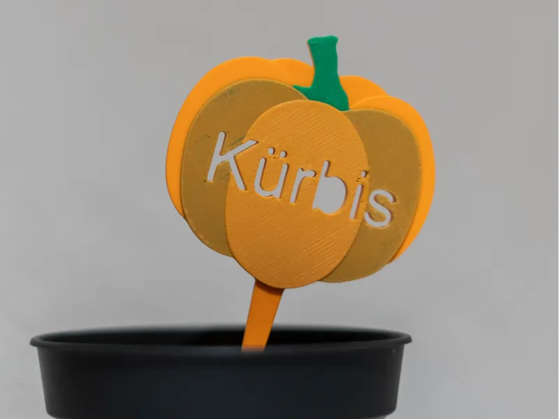 Pflanzschild "Kürbis"