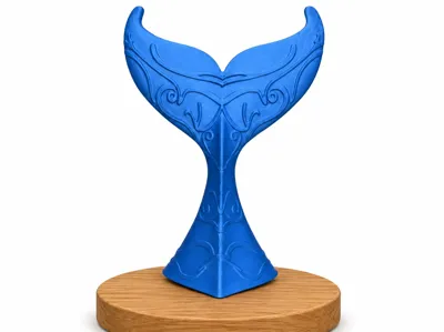 Whale Tail table ornament.