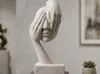 Surrealist Veiled Face Sculpture