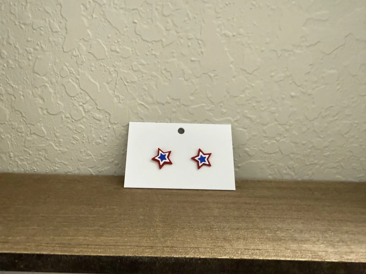 Red, White, & Blue Stud Earrings view 3