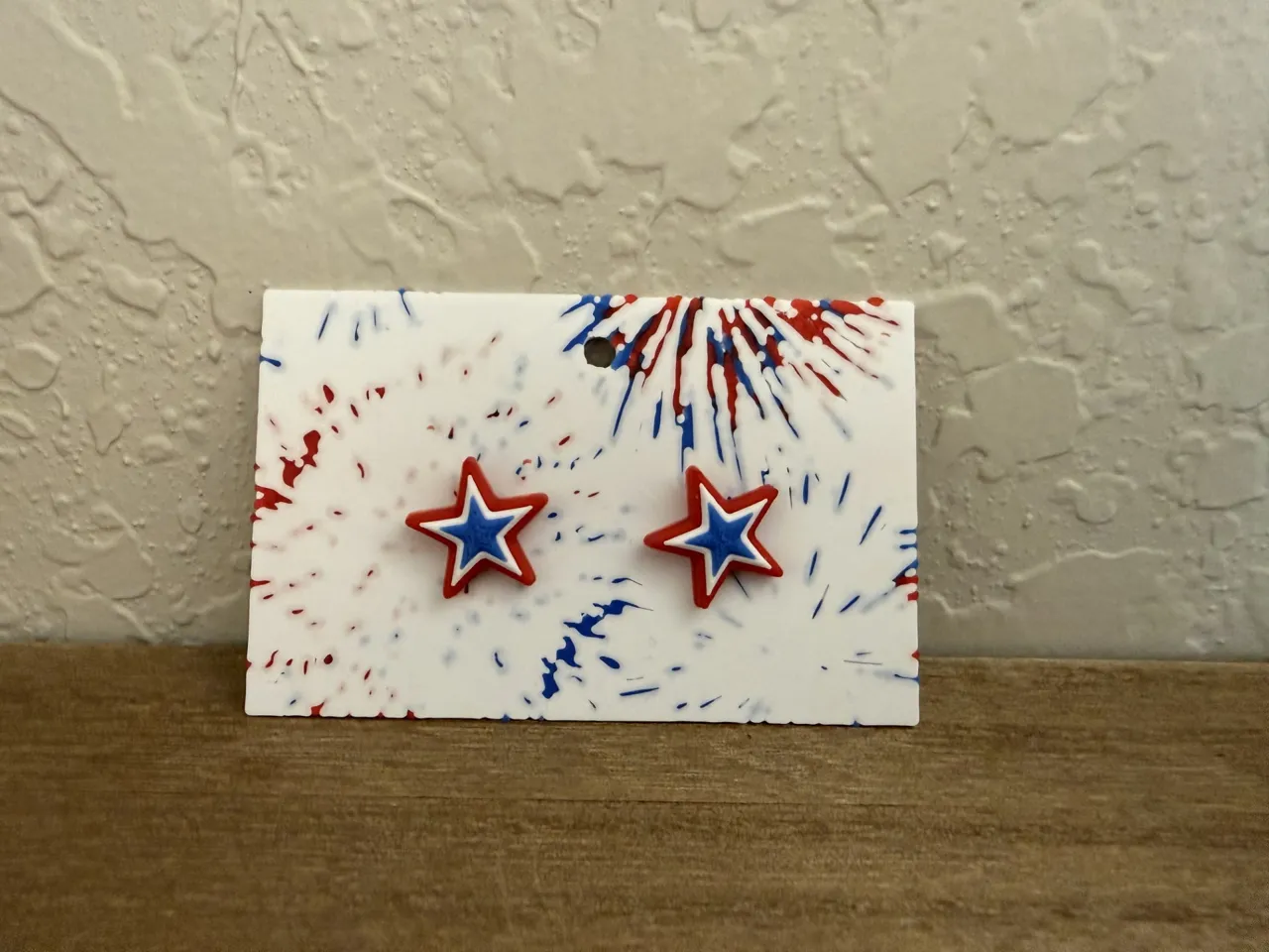 Red, White, & Blue Stud Earrings view 4