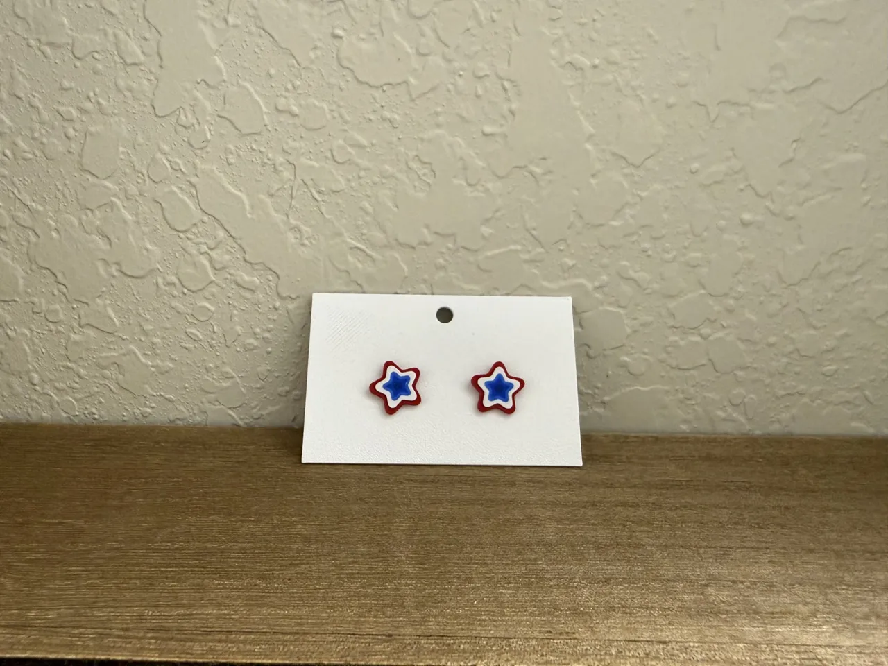 Red, White, & Blue Stud Earrings view 2