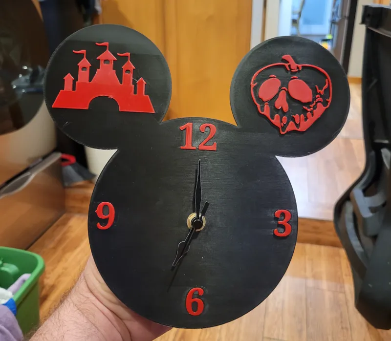 disney castle and poison apple Clock Kit 011