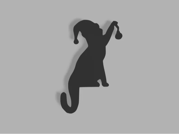 Door Corner Christmas Cat Bell - Free 3D Print Model - MakerWorld