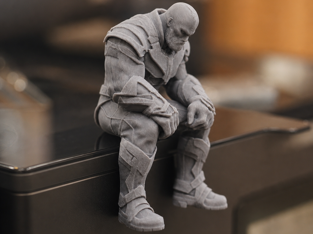 Sad Thanos Sitting on a ledge Figurine!