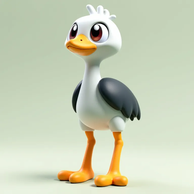Mitch The Ostrich - Print Mon 3D Animal Creature