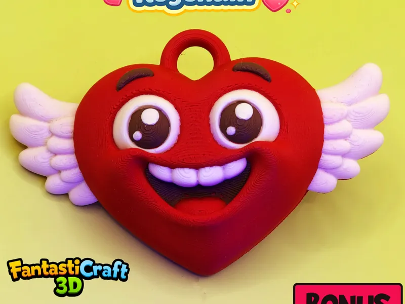 Happy Heart Keychain