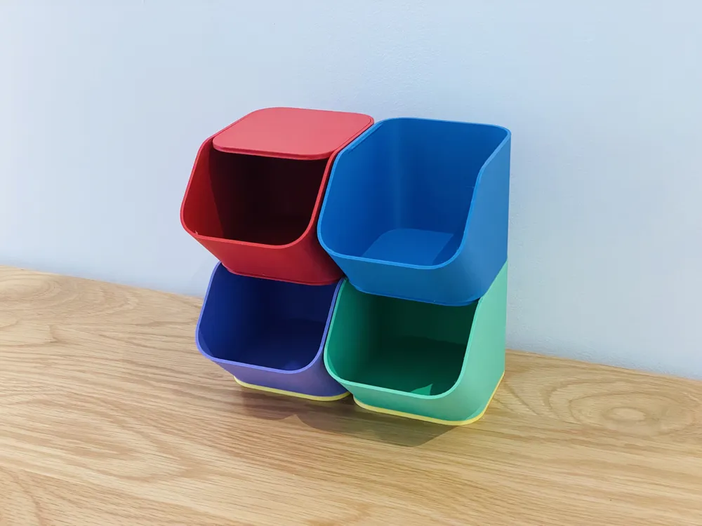 Parts Storage Set / Modular Desktop Storage System - Free 3D Print ...