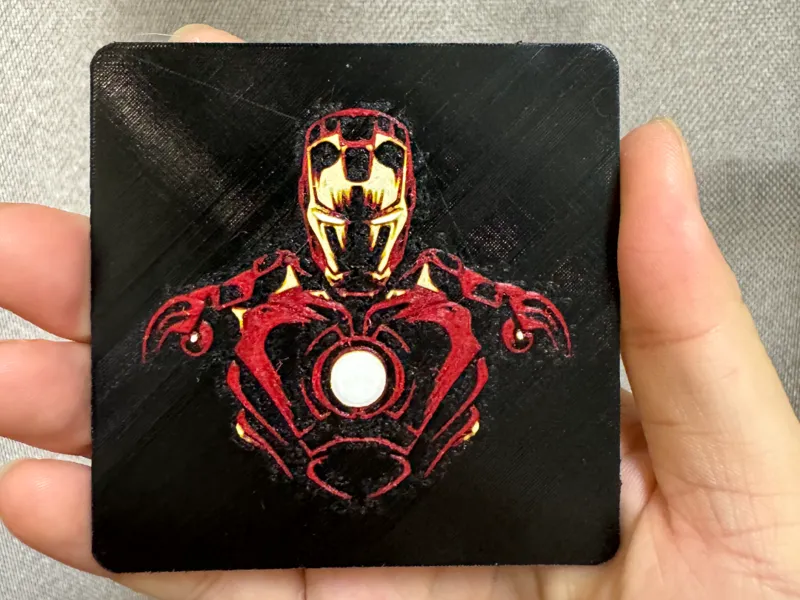 iron man hueforge refrigerator sticker 钢铁侠多色打印冰箱贴