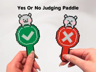 Yes or No Judging Paddle