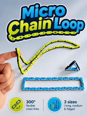 Modelo para impresión 3D: Micro Chain Loop — vista de referencia 2