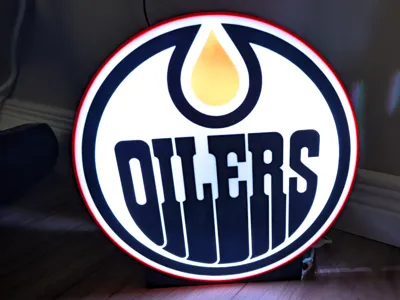 Edmonton Oilers Logo Lightbox