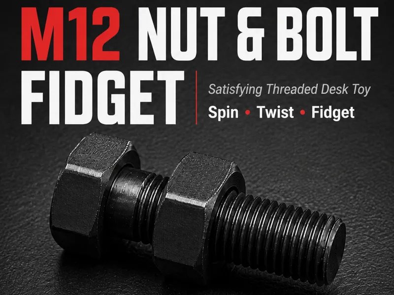 Nut & Bolt Threaded Fidget Toy