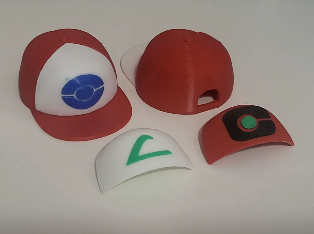 Mini Pokemon Hat - Ash's Hats by fightstickclub MakerWorld: Download ...